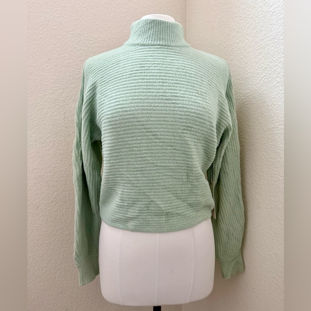 RACHEL ZOE Mock Neck Long Sleeve Sweater - Size M